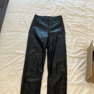 DYNAMITE Gisele Faux Leather Straight Pants